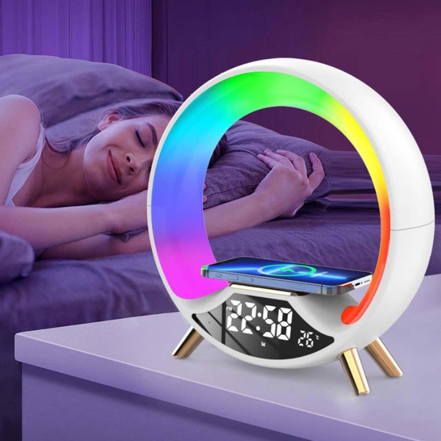 Multifunctional Bluetooth Speaker Wireless Charging Lamp - ASTRO GALAXY